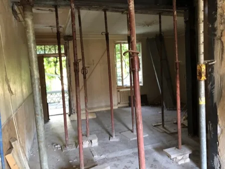 Ouverture de mur porteur, chantier 3, BTP Concept