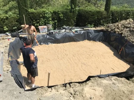 Construction de piscine, chantier 5, BTP Concept